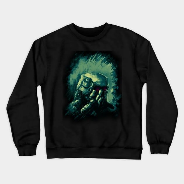 Breath with me Crewneck Sweatshirt by angrymonk